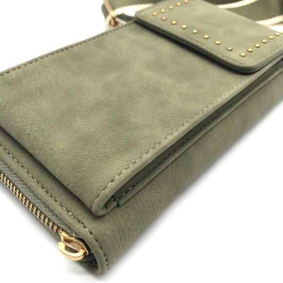 Style & Co Hazy Sage Crossbody Wallet - Picture 7 of 11